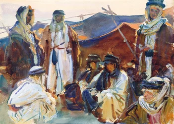 Beduíno Camp, 1905-06 (wc no papel)