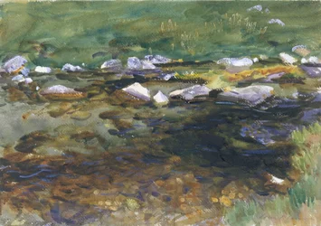 Brook and Meadow, c.1907 (wc, guache e grafite em papel branco)