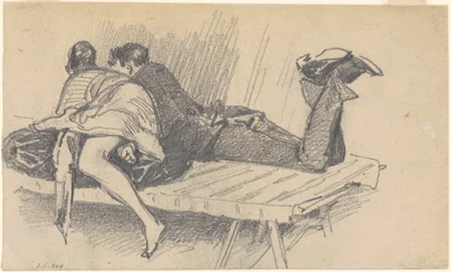 Casal em um berço, c. 1874-1877.