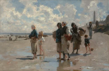 Pesca de ostras em Cancale