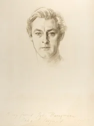 John Barrymore, 1923 (crayon no papel)