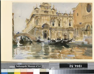 Rio Dei Mendicanti, Veneza (aguarela sobre lápis em papel não branco)