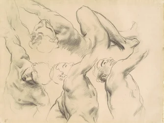 Estudos para o Céu e o Inferno, 1903-1916.