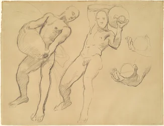 Estudos de Notus para os ventos, 1922-1925.