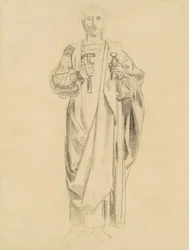 Estudo para o Dogma da Redenção: Frieze of Angels [recto], 1895-1903.