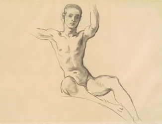 Estudo para Figura acima Música, 1919-1920.
