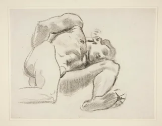 Estude para Prometheus, rondel, Rotunda, Museu de Belas Artes de Boston