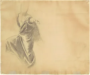 Estudo de cortinas [verso], 1920-1922.