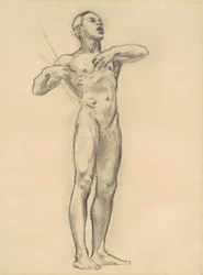 Estudo de Orfeu para a Arte Clássica e Romântica, c. 1921.