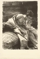 Estudo de um homem sentado, 1895.