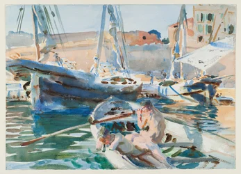 Descarregamento de gesso, c.1905 (wc no papel)