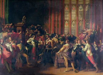 Carlos I (1600-49) Exigindo os cinco membros na Câmara dos Comuns em 1642