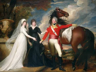 Coronel William Fitch e Suas Irmãs Sarah e Ann Fitch, 18001801.