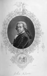 John Adams, de "A História dos Estados Unidos", vol. Eu, de Charles Mackay, gravado por Stephenson