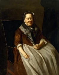 Retrato da Sra. Paul Richard, nee Elizabeth Garland (1700-1773) 1771