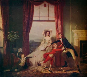 A família Sitwell, século x18