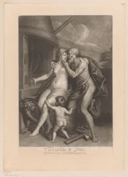 Vulcan e Ceres no forno de forja
Vulcan & Ceres (título sobre o objecto)
Os amores dos deuses (título da série)
Os amores dos deuses (título da série)