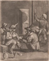 Macacos a jogar às cartas