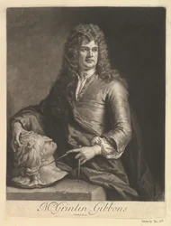 Retrato de Grinling Gibbons, 1690.