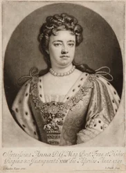 Rainha Ana (mezzotint)