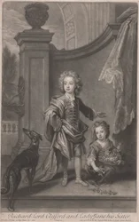 Richard, Lord Clifford (1695-1753) e a sua irmã, Lady Jane Boyle (d. 1780)