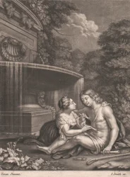 Vénus Witholding Adonis From the Chase