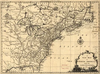 Um novo mapa da América do Norte a partir das últimas descobertas. LOC 75693504