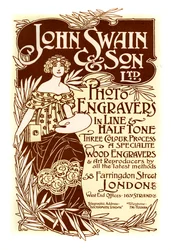 Anúncio para John Swain & Son, impressoras, 1901.