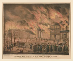 O Grande Incêndio da Cidade de Nova Iorque, 16 de Dezembro de 1835