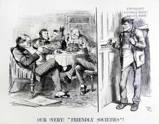 Desenho animado de John Tenniel intitulado 