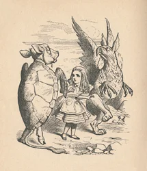 A tartaruga simulada, Alice e o Grifo, 1889