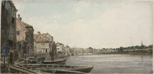 Vista no Wensum na King Street, tirada da Foundary Bridge