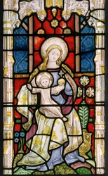 Madonna and Child, c.1863 (vitral)