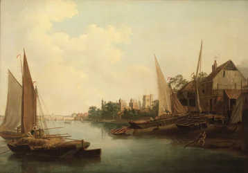 O Tamisa em Lambeth, c.1810 (óleo sobre tela)