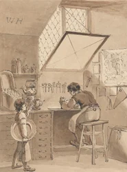 Hogarth Engraving His Master