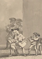 Hogarth tendo sido seguido por Barry e um amigo foi apanhado a apoiar um rapaz para lutar propositadamente para apanhar o seu temível rosto