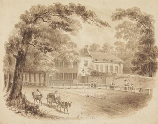 A residência de George Stevens, F.R.S.