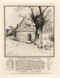O conduto perto de Bayswater, Paddington, construído para preservar uma grande fonte de água pura