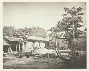 Uma Habitação Pepohoan, c. 1868.