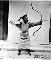 China, arqueiro, c.1870 (foto)