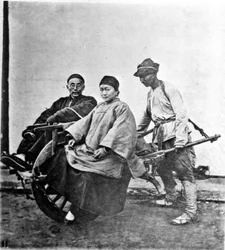 China, o riquixá c.1870 (foto)
