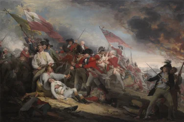 A Batalha de Bunkers Hill em 17 de junho de 1775
