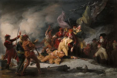 A morte do general Montgomery no ataque a Quebec, 31 de dezembro de 1775