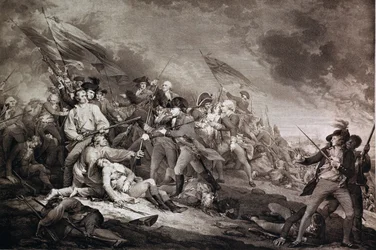 A Morte do General Warren na Batalha de Bunker&39;s Hill, 17 de junho de 1775, publicada por Anthony C. de Poggi, Londres, 1798