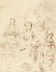 Dama e cacatua