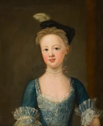 Retrato de Miss Diana Bridgeman (1726-1764) em tenra idade, c.1730-39 (óleo sobre tela)