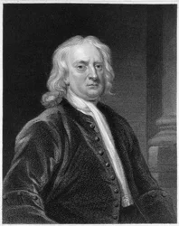 Retrato de Sir Isaac Newton (1642-1727), gravado por Edward Scriven (1775-1841)