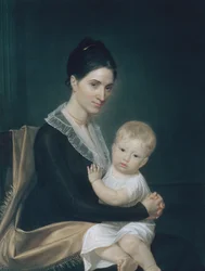 Sra. Marinus Willett e Seu Filho Marinus, Jr. ca. 1802.