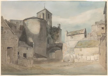 Entrada fortificada de uma cidade galesa (porta leste de Caernarvon)