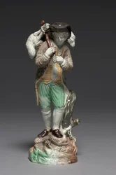 The Lost Sheep, feito por Staffordshire Factory, c.1770